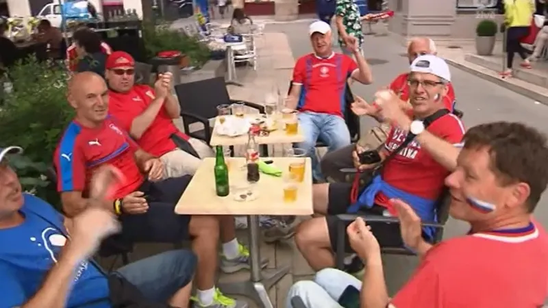 Mezi českými fanoušky vládne před duelem s Chorvatskem dobrá nálada