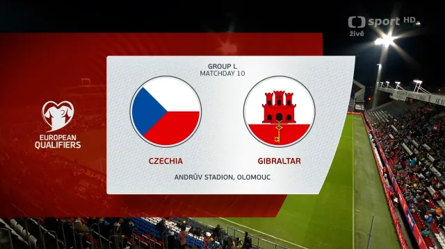 Sestřih utkání Česko – Gibraltar