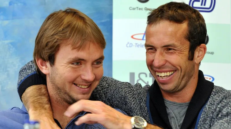 Ivo Minář (vlevo) a Radek Štěpánek