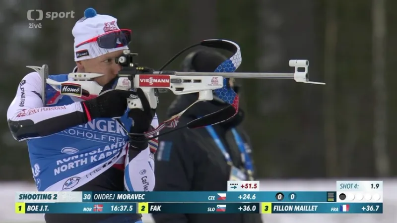 Sestřih sprintu biatlonistů v Kontiolahti