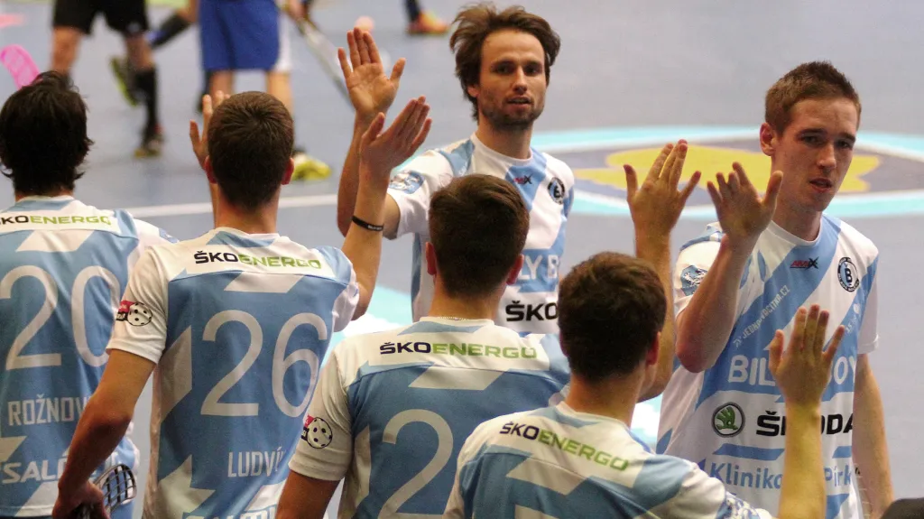 Radost florbalistů Mladé Boleslavi