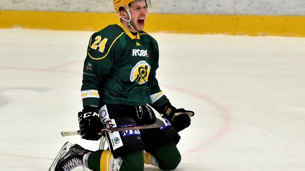 Radost vsetínského forvarda Davida Březiny