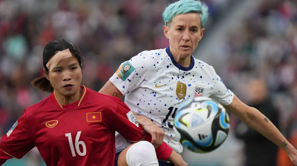 Megan Rapinoeová v utkání proti Vietnamu