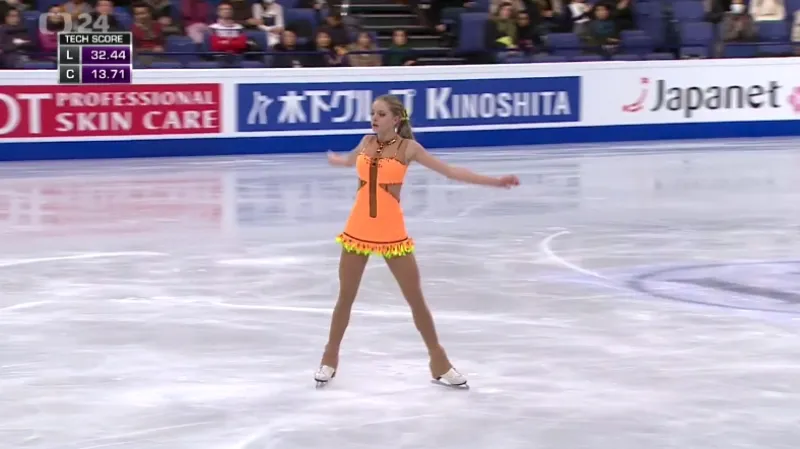 Hanzlíková pokazila krátký program a skončila na MS poslední