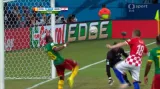 Šance v utkání Kamerun - Chorvatsko: Perišičova dorážka (16. min.)