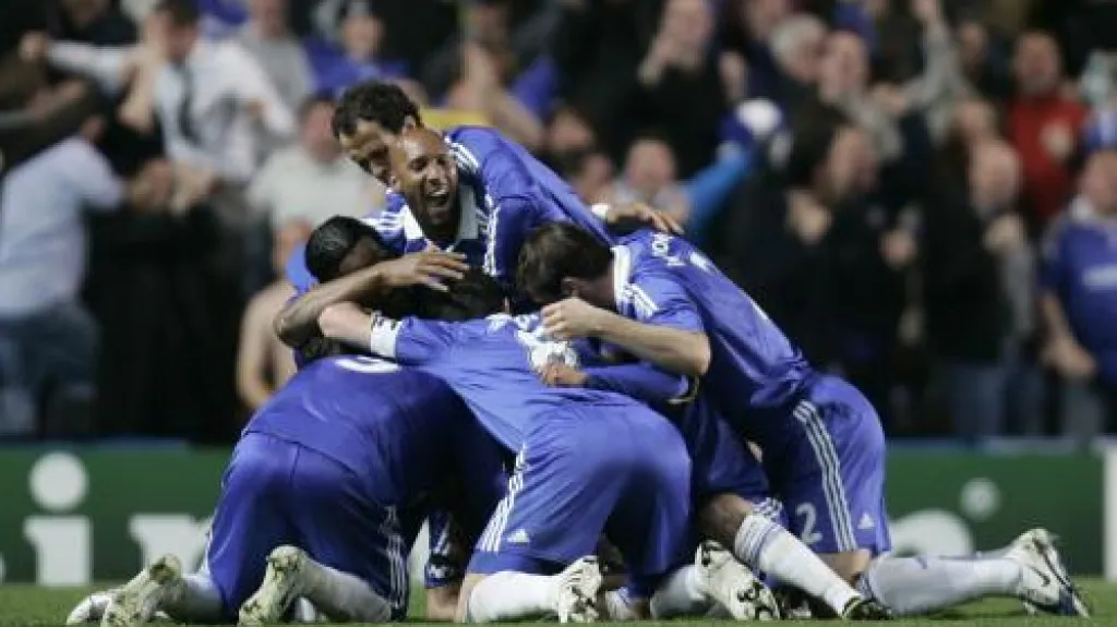 Radost hráčů Chelsea