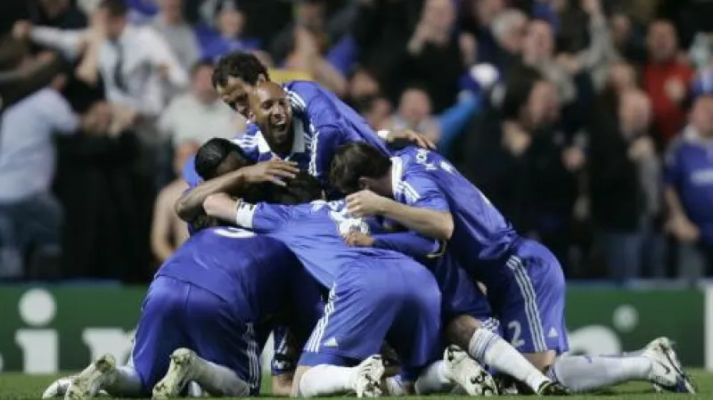 Radost hráčů Chelsea