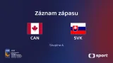 Záznam utkání Kanada – Slovensko