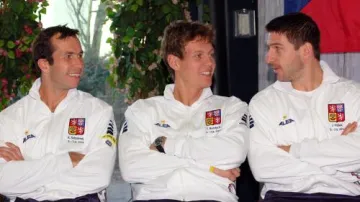 Radek Štěpánek, Tomáš Berdych a Jan Hájek