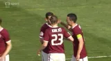 Gól v utkání Sparta Praha - Sigma Olomouc: Holek - 1:0 (27. min.)