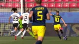 Gól v utkání Německo - Švédsko: Jakobssonová - 1:1 (22. min.)
