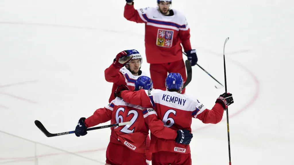 Radost českých hokejistů