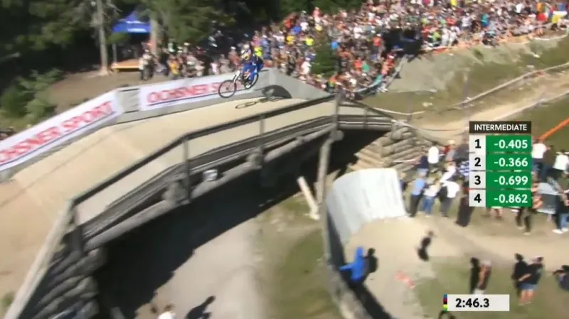 Sjezd na MS horských kol vyhráli Bruni a Athertonová