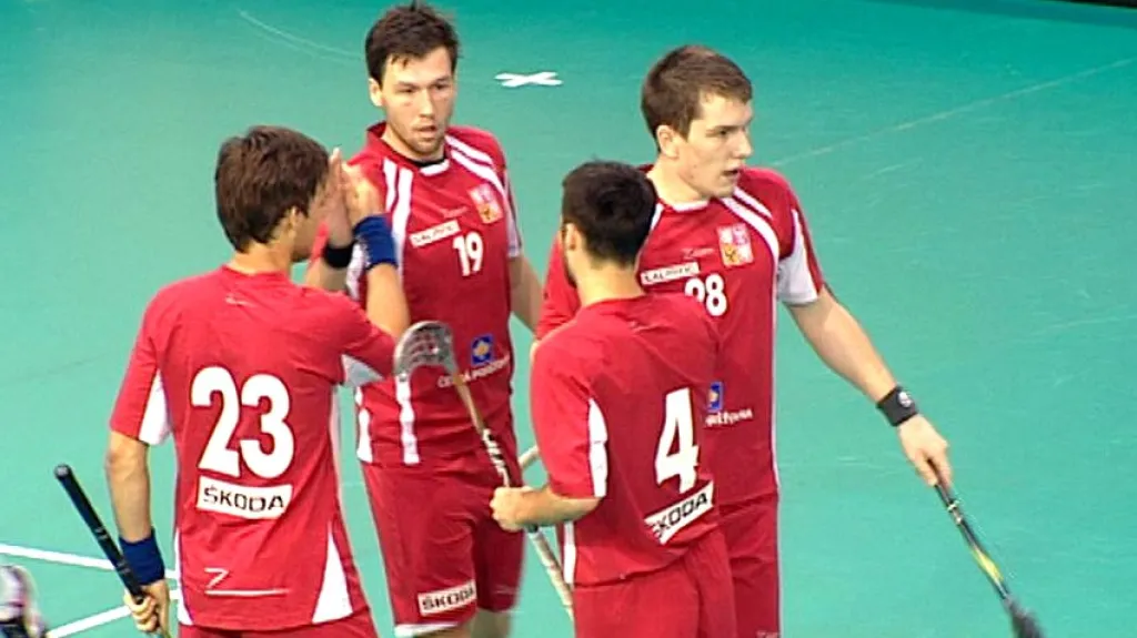 Čeští florbalisté na akademickém MS