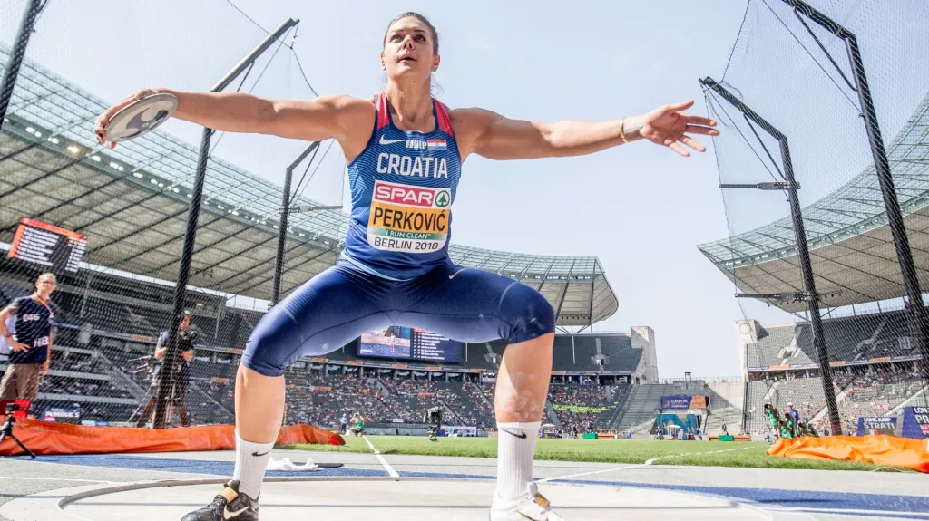 Chorvatská diskařka Sandra Perkovičová na ME v Berlíně