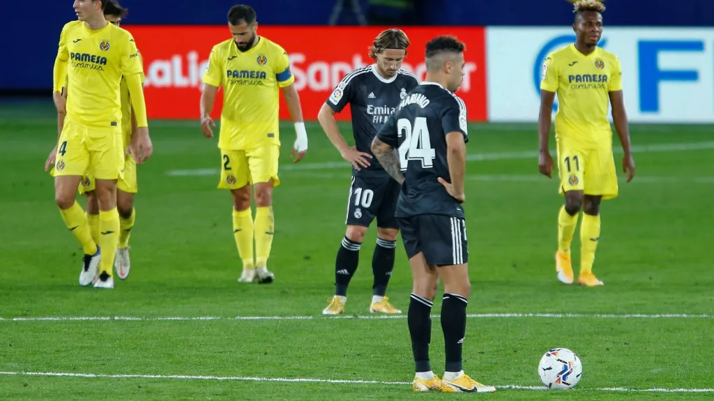 Zklamaní hráči Realu po remíze s Villarrealem