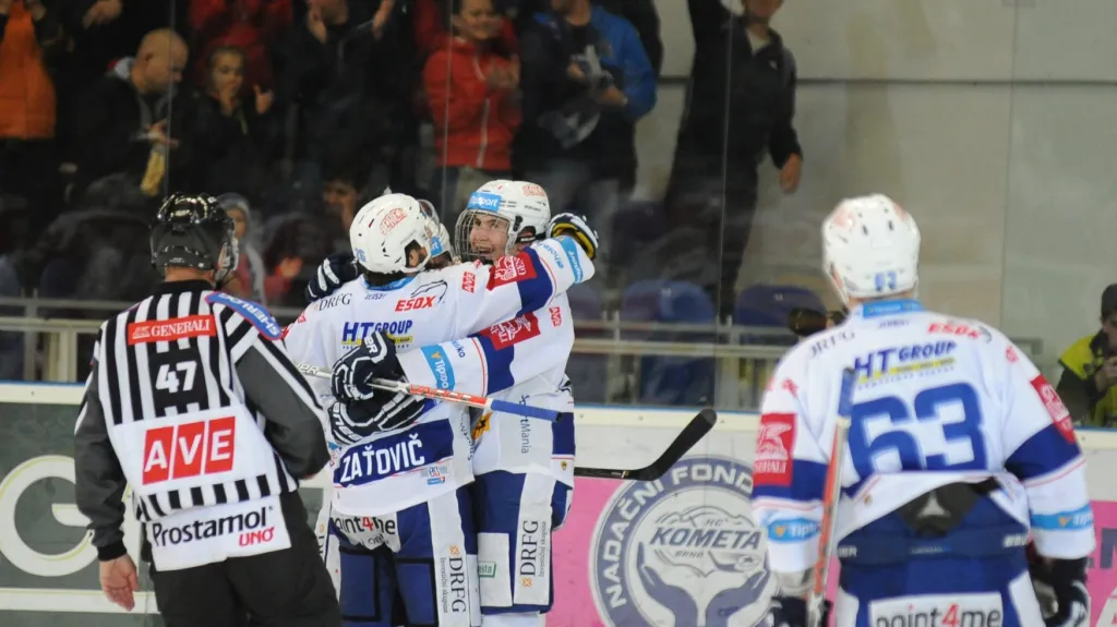 Radost brněnských hokejistů i diváků