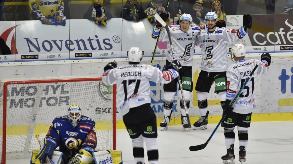 Radost hokejistů Karlových Varů