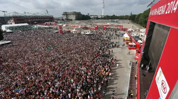 Hromadné sledování zápasů MS v Hamburgu