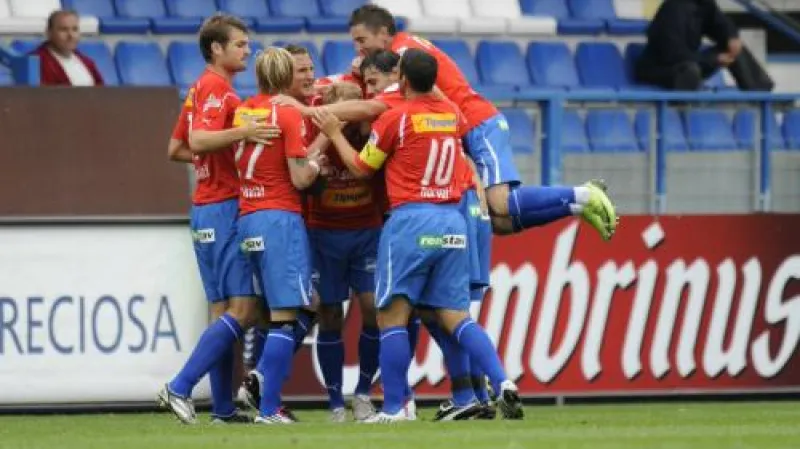 Radost hráčů Plzně