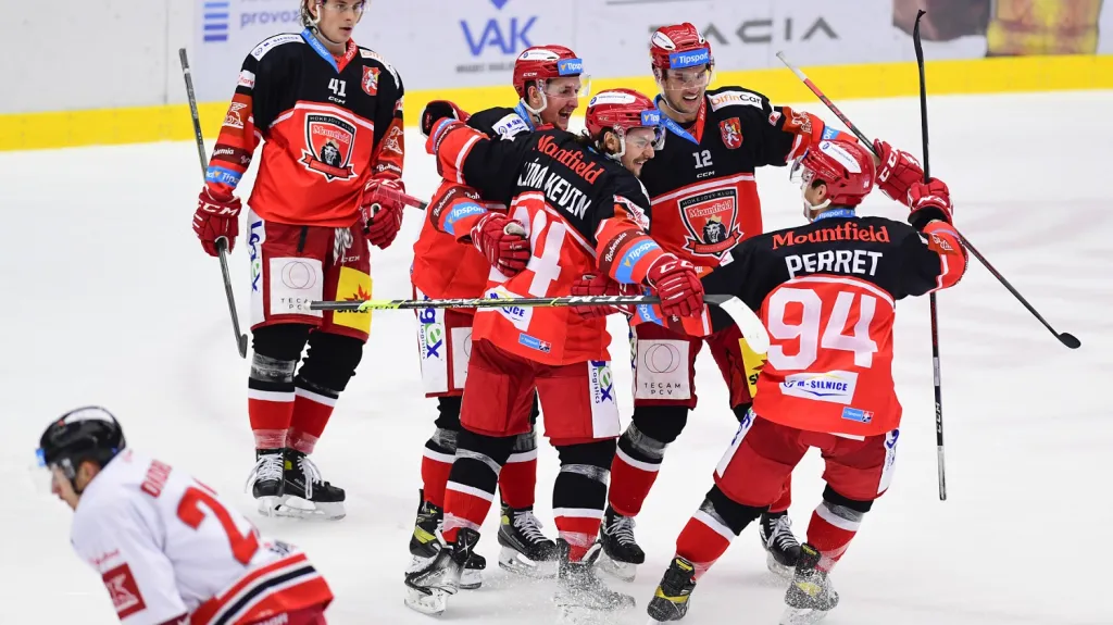 Radost hokejistů Hradce Králové