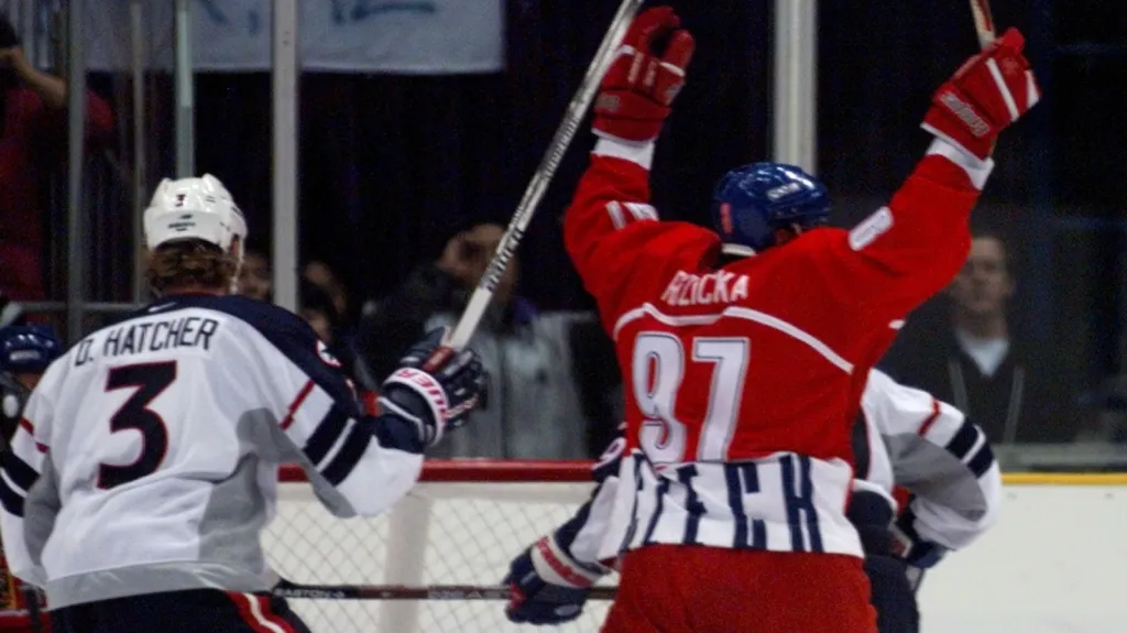 Utkání Česko - USA na olympiádě v Naganu 1998