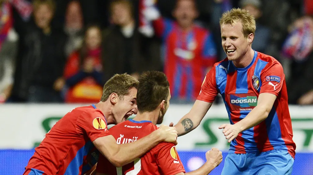 Radost fotbalistů Plzně