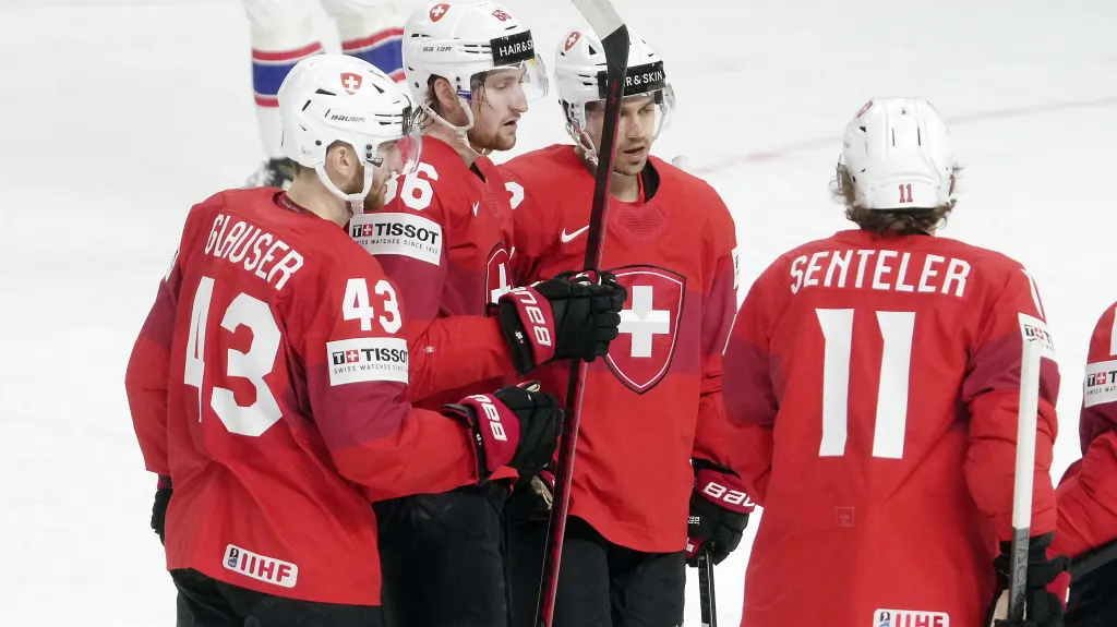 Švýcaři slaví gól