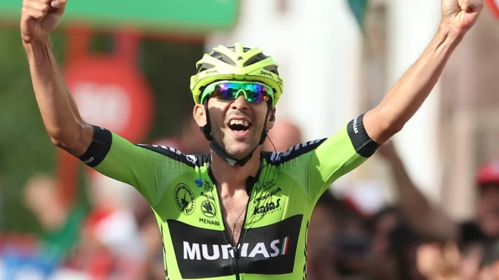 Mikel Iturria se raduje z výhry na Vueltě