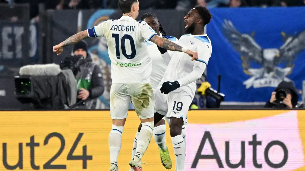 Radost hráčů Lazio Řím