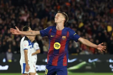 Dani Olmo slaví branku do sítě Alavésu