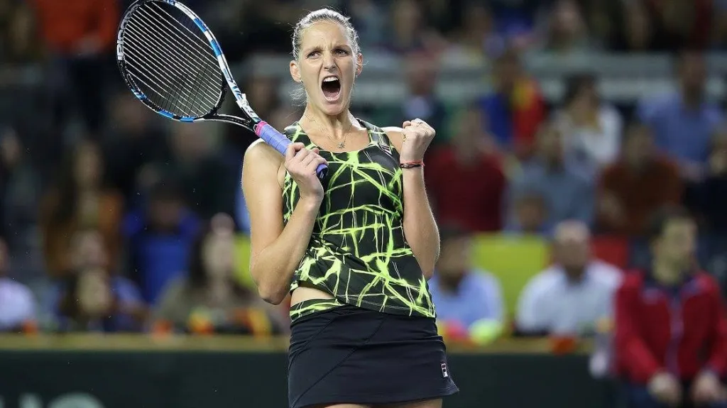 Slavící Karolína Plíšková