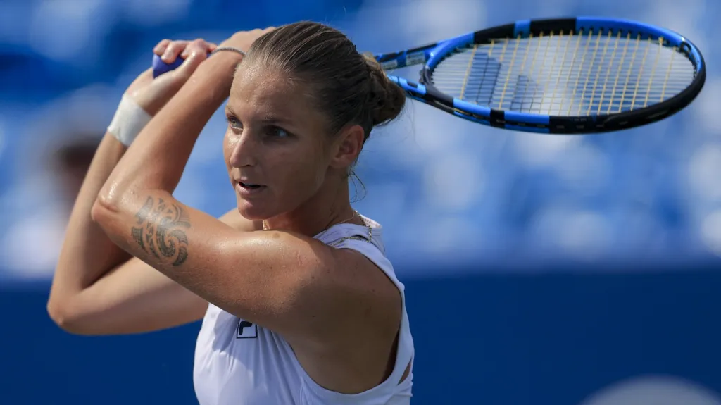 Karolína Plíšková v utkání s Jil Teichmannovou