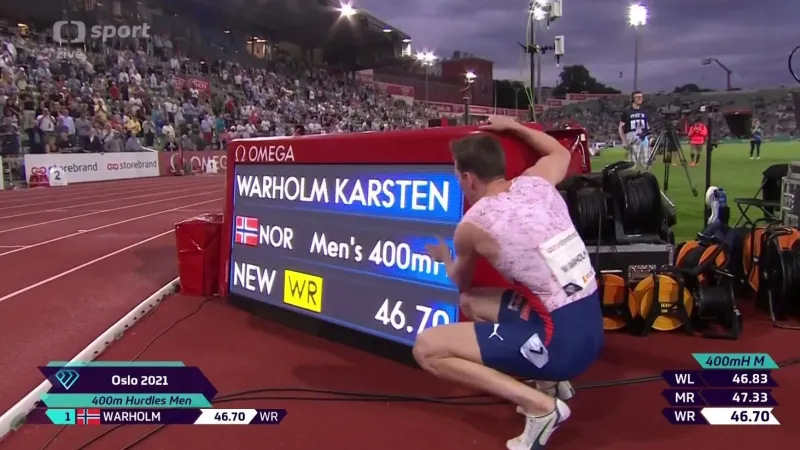 Rekordní čtyřstovka překážek s Karstenem Warholmem