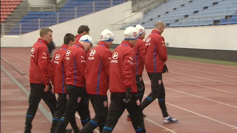 Reprezentace musela kvůli počasí přeložit trénink