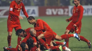 Radost portugalských fotbalistů