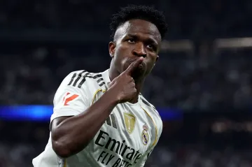 Vinícius Júnior po oslavě dvou gólů