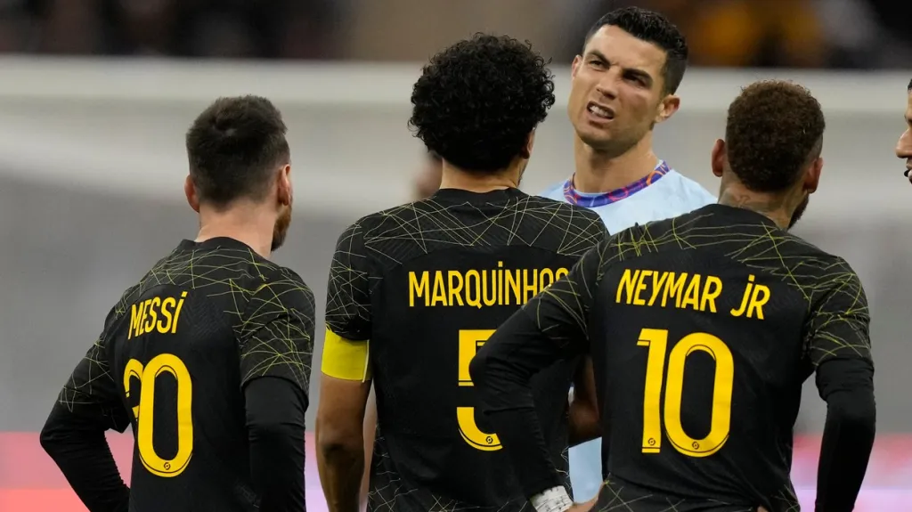 Cristiano Ronaldo v uktání proti PSG