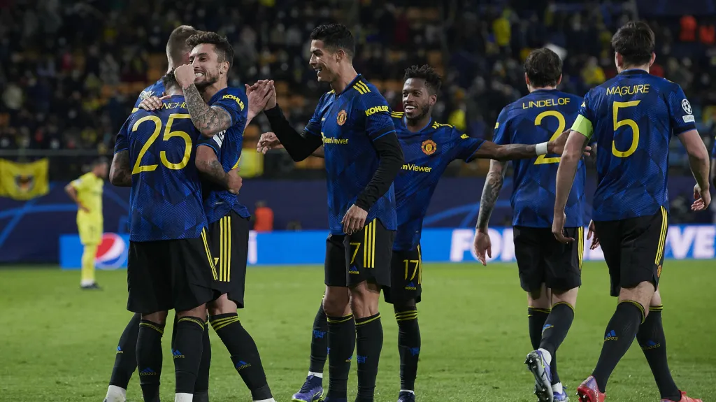 Radost fotbalistů Manchesteru United