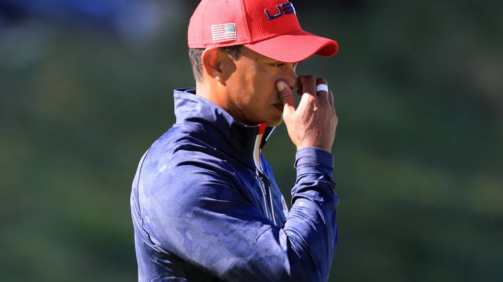 Tiger Woods během Ryder Cupu