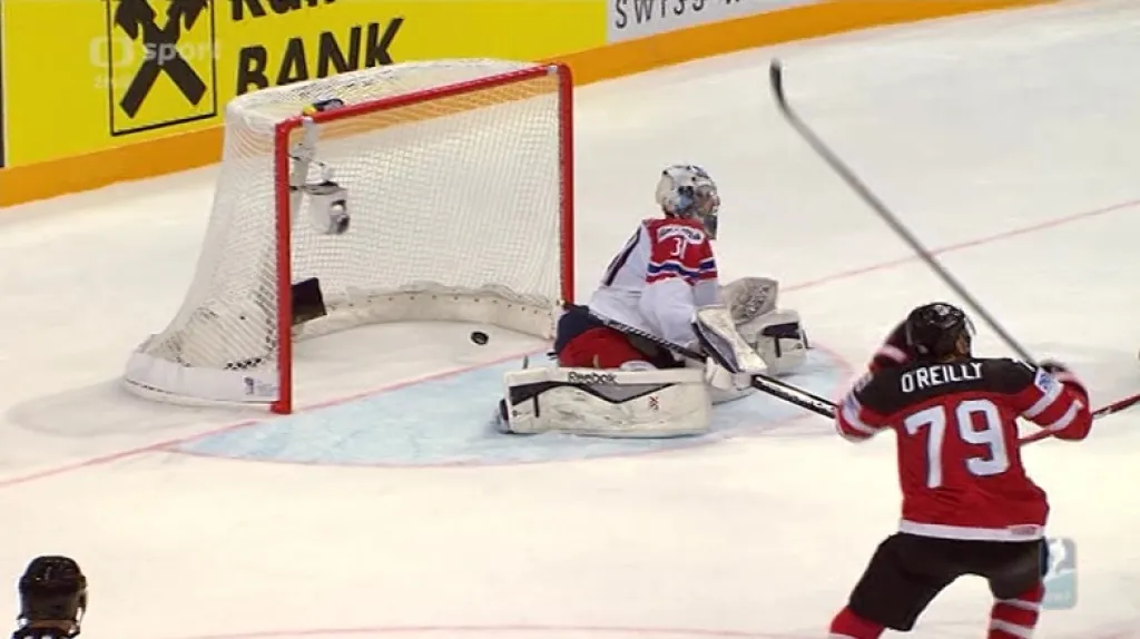 Gól v utkání Kanada - Česko: Zaťovič - 2:2 (36. min.)