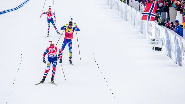 Sestřih závodu mužů s hromadným startem