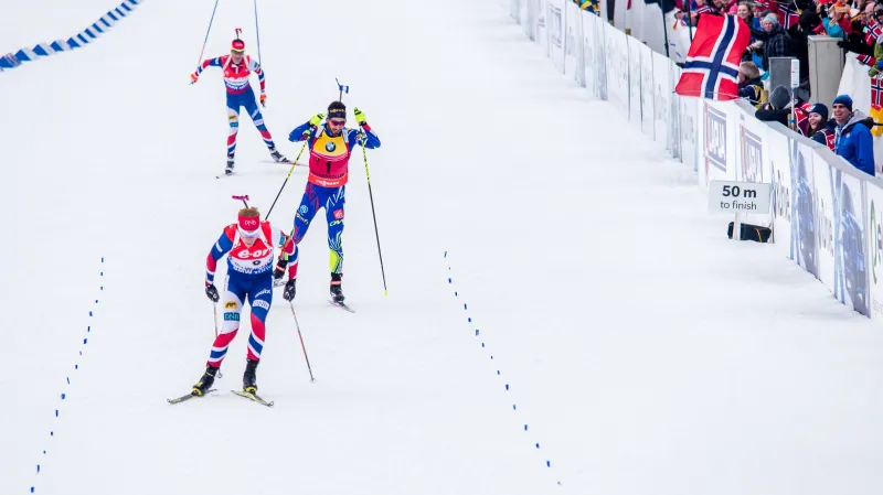 Sestřih závodu mužů s hromadným startem