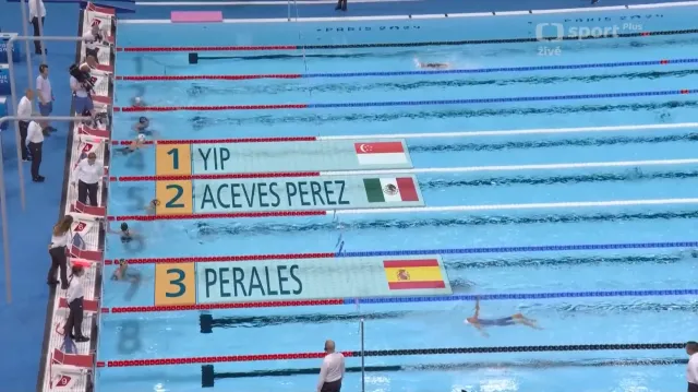 Peralesová skončila třetí na trati 50 m znak S2 a získala 28. paralympijskou medaili