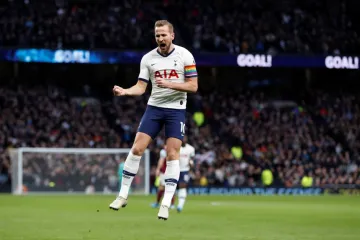 Harry Kane z Tottenhamu oslavuje gól