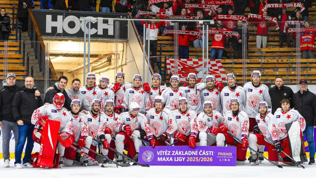Slavia vyhrála základní část první hokejové ligy