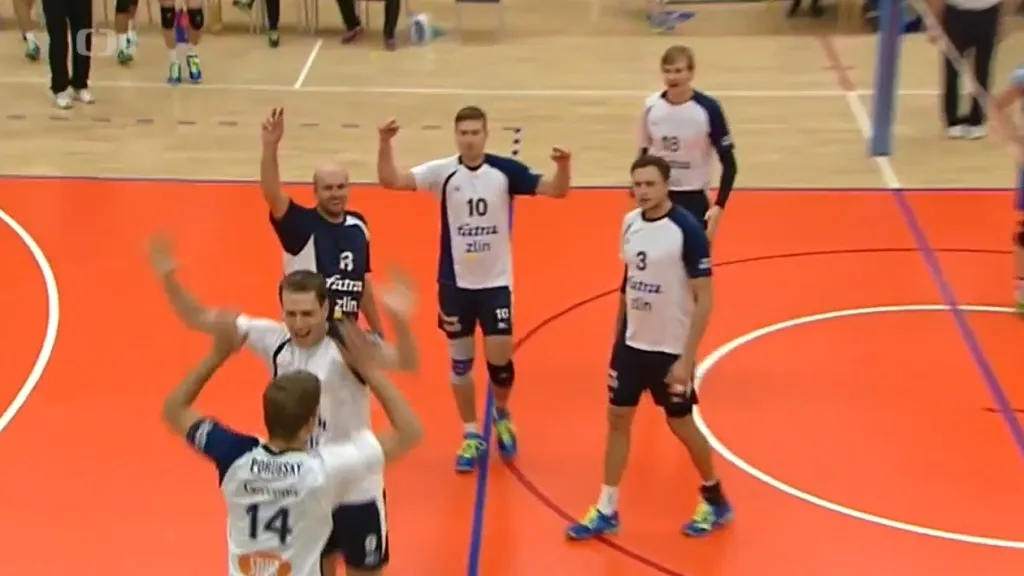 Sestřih volejbalového utkání Kladno - Zlín