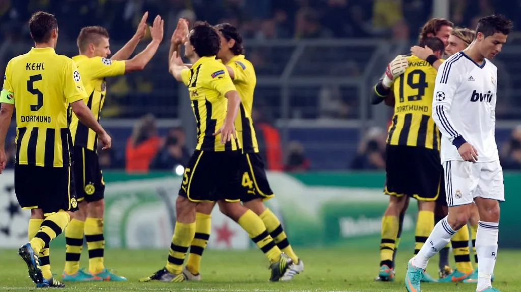 Dortmund slaví vítězství nad Realem
