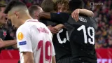 Gól v utkání Sevilla - Slavia Praha: Král - 2:2 (39. min.)