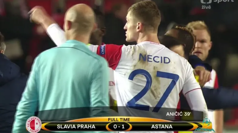 Sestřih utkání Slavia Praha - Astana